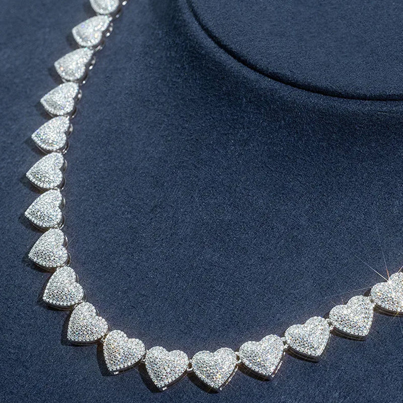 Custom 12mm Mossianite Heart Chain – kankco
