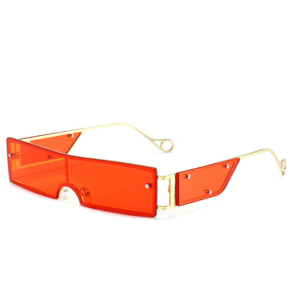 Fashionable Rectangular Rimless Sunglasses