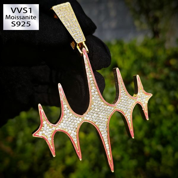 Moissanite Luminous Star Pendant