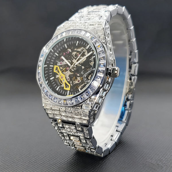 VVS Marquis Skeleton Baguette Watch