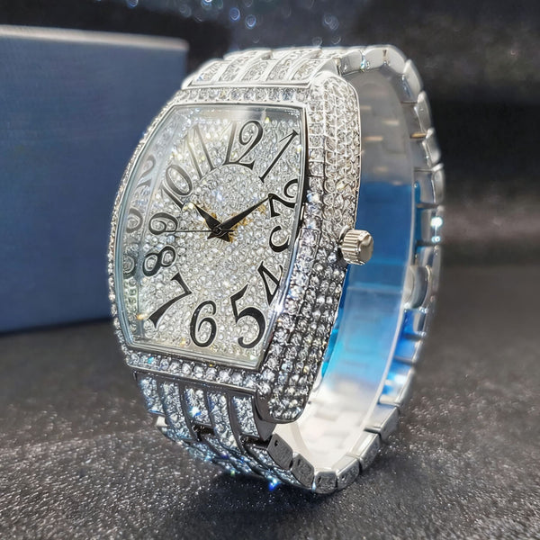 VVS Navette Gold Iced Out Watch