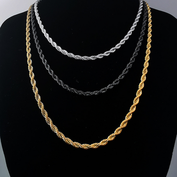 7mm/8mm Classic Hip Hop Rope Chain