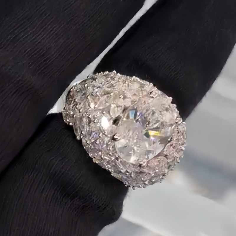 Custom Moissanite Glacier Ring – kankco