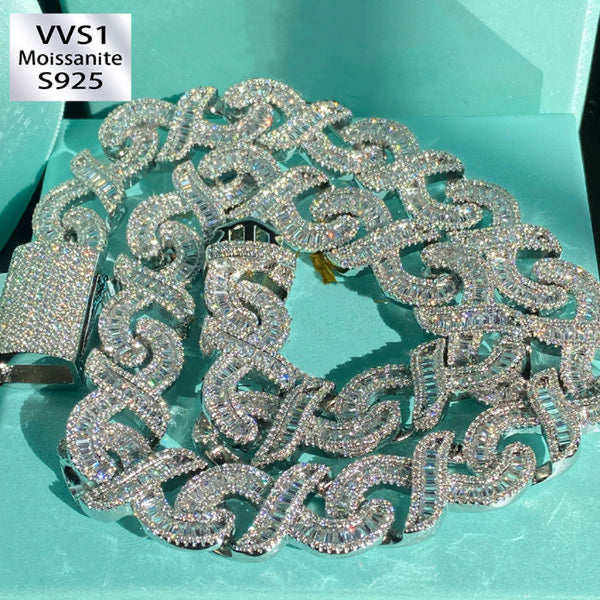 15mm Infinity "∞" Moissanite T Square Diamond Bracelet