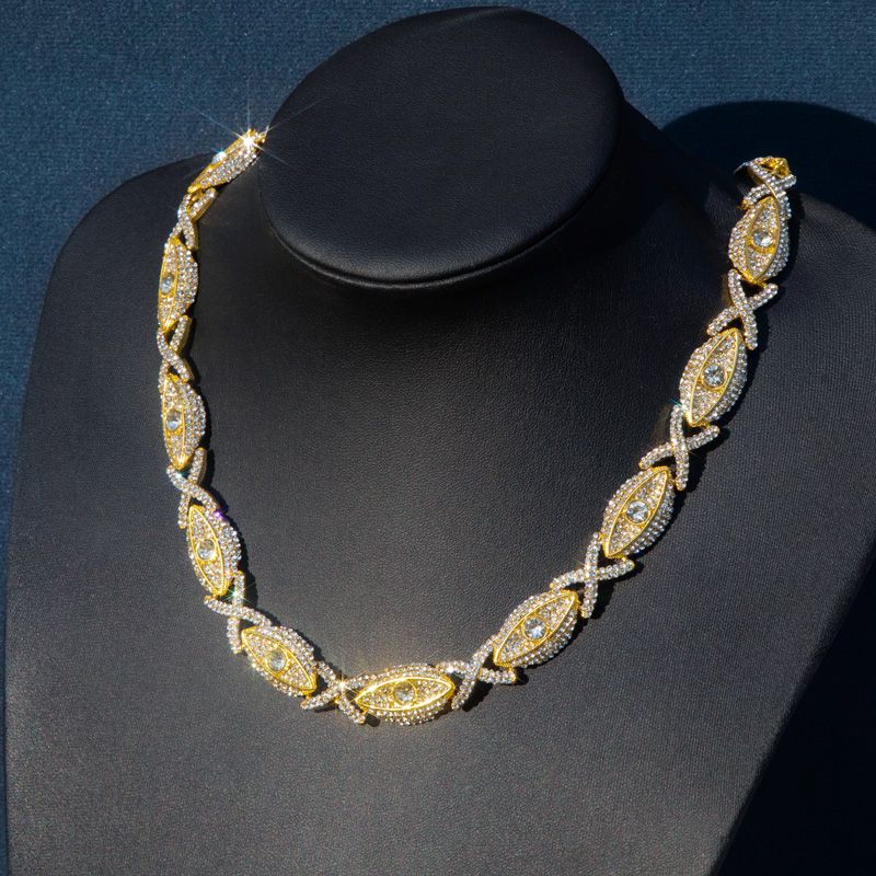 Iced Evil Eyes with Infinity Chain – kankco