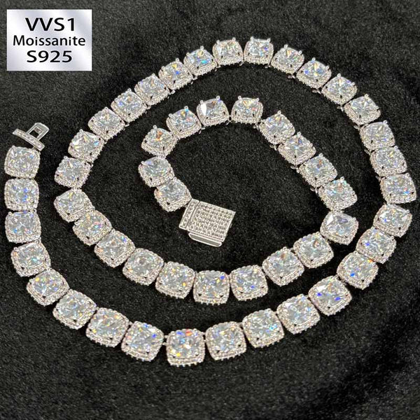 10mm Moissanite Exquisite Rock Sugar Chain