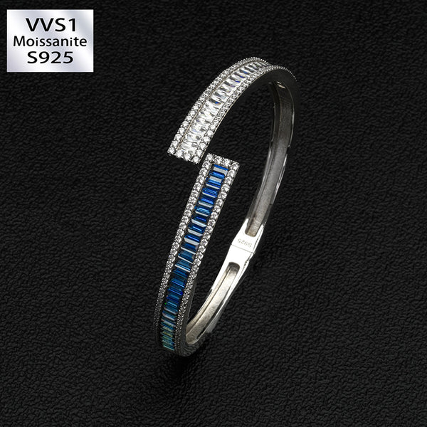 Morganite square diamond bracelet