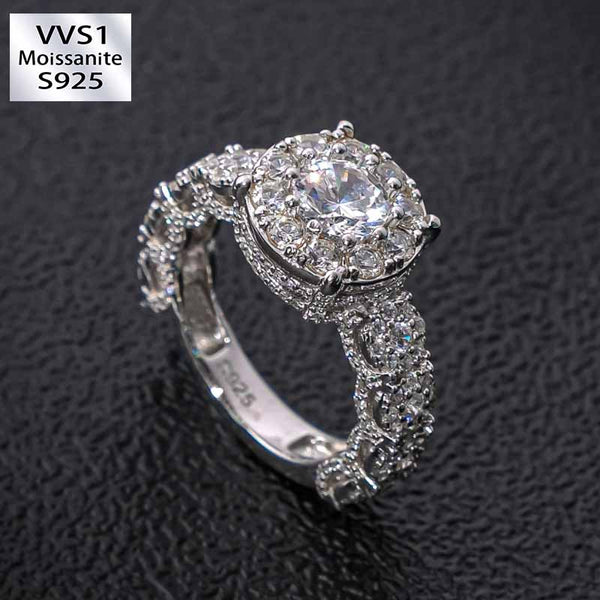 Moissanite Brilliant and Elegant Princess Ring