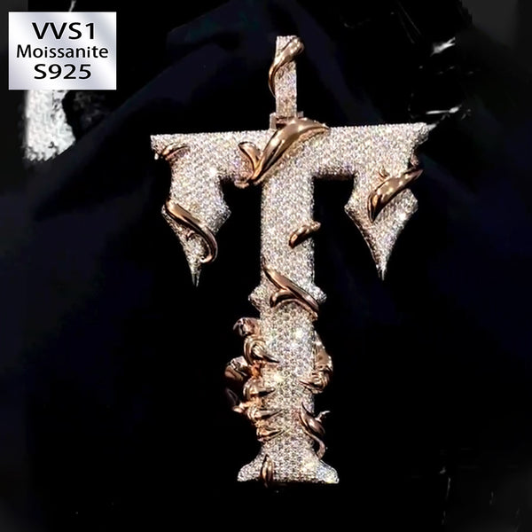 S925 Moissanite Dragon Claw Vine Pendant