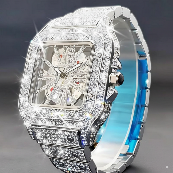 Skeleton VVS Iced Out Watch