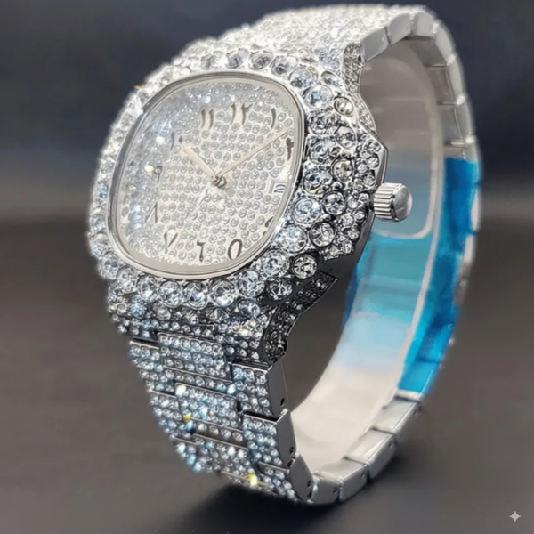 VVS Aquilis Arabic Iced Out Watch