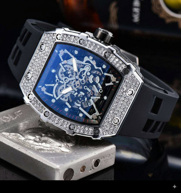 VVS Infinity Skeleton Ice Watch