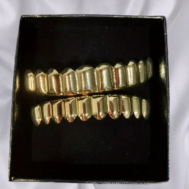Hip-Hop Rapper 10-tooth 24K Gold Plated Grillz – kankco
