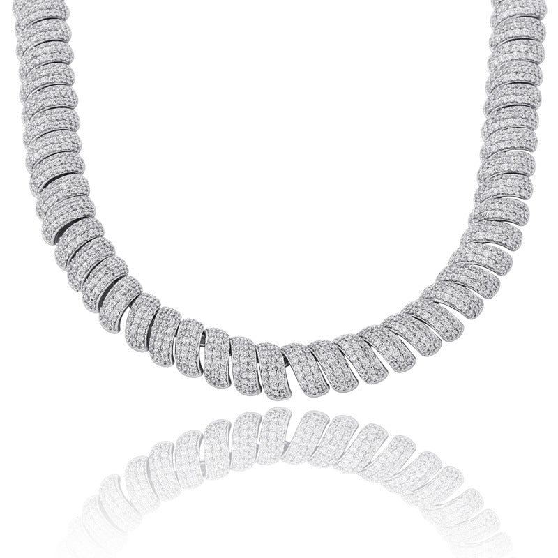 10mm Moissanite Ice Crystal Hemp Rope Chain – kankco
