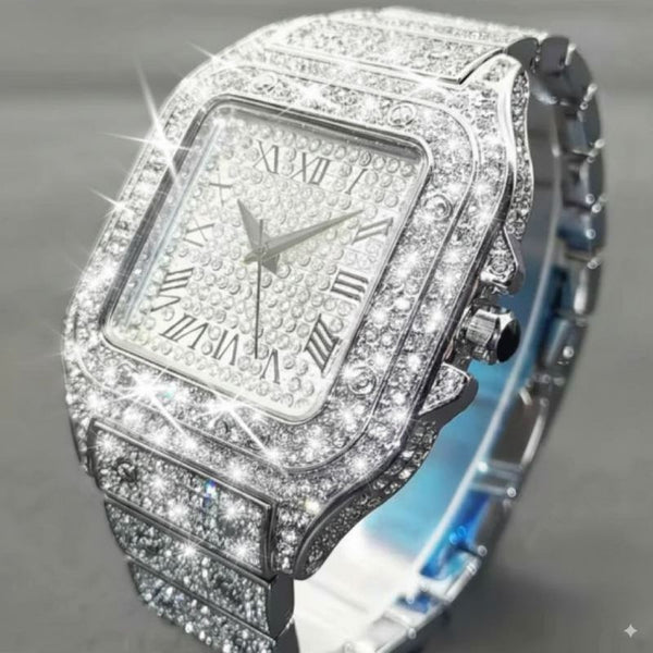 VVS Iced Out Hip Hop Bling Bling Watch