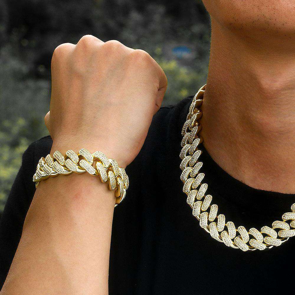 18k Gold/Silver Chain + FREE Bracelet Bundle - (TODAY ONLY) v2 - no-stylist-bling