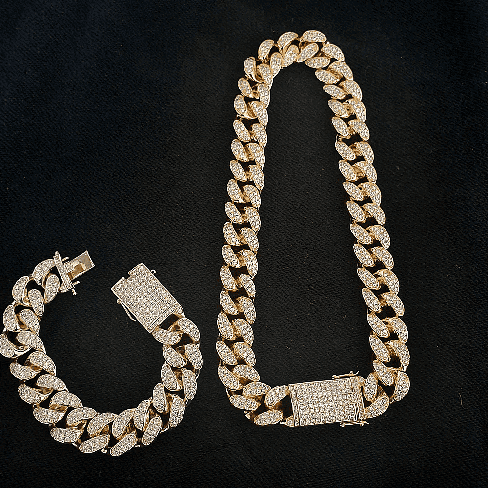 18k Gold/Silver Chain + FREE Bracelet Bundle - (TODAY ONLY) v2 - no-stylist-bling