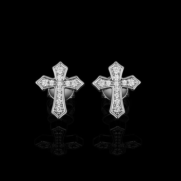 Made To Order Clustered Cross Stud Earrings